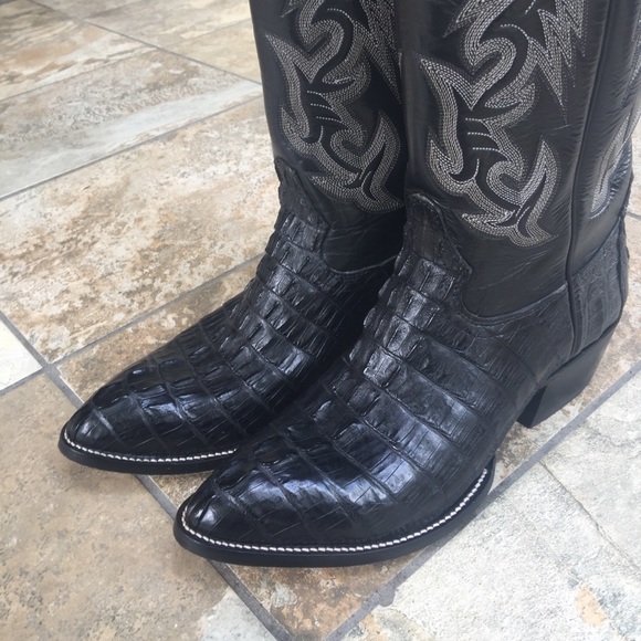 Hondo Boots Other - Hondo Caiman Leather Cowboy Boots Men’s 12D